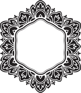 Alışılmadık, altıgen, dantel çerçeve