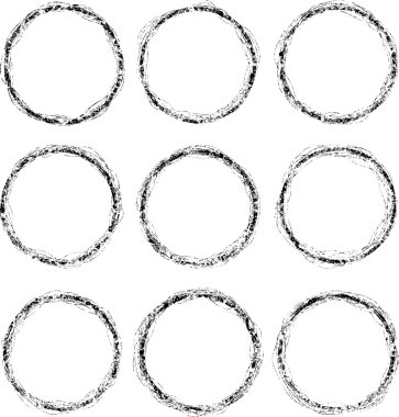 Lastik damgası şablonları.