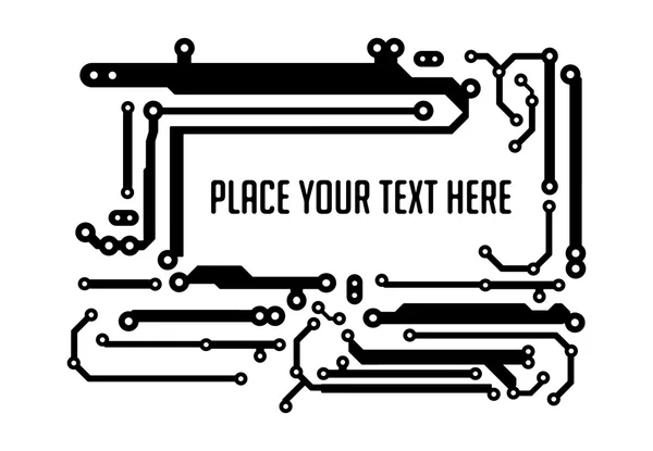 Фон в стиле PCB-layout — стоковый вектор