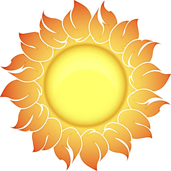 Symbol słońce jasne wnętrza — Wektor stockowy