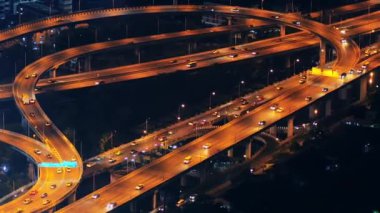 Bangkok gece modern Kavşağı