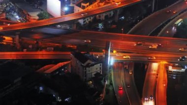 Bangkok gece modern Kavşağı