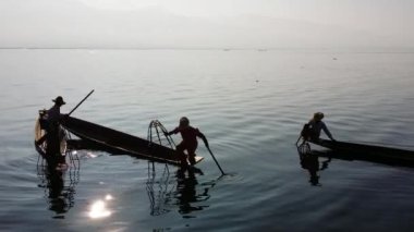 Inle Lake geleneksel balıkçılar, Myanmar
