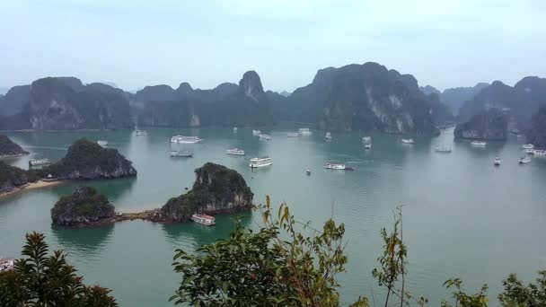 Baía de Halong Vietnã . — Vídeo de Stock