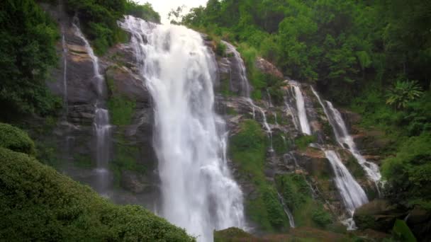 Pongour waterfall in nature national park — Stock Video