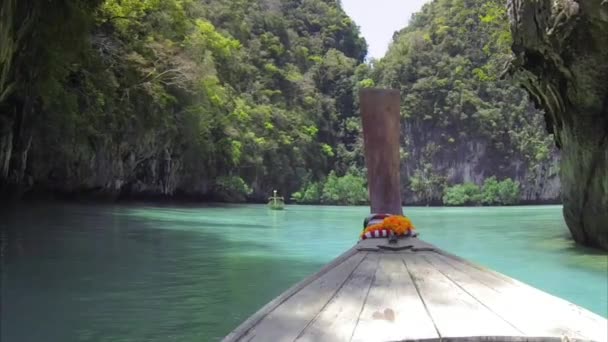 Tour turistico del mare a Phuket . — Video Stock