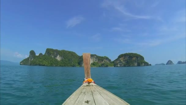 Turistické moře tour v Phuketu. — Stock video
