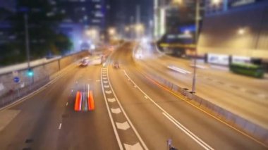 hareketli otomobil Otoban yolu üzerinde