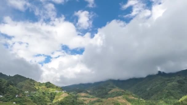 Rijstvelden van Ifugao op het eiland, — Stockvideo