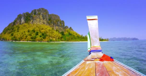 Gita in barca in Thailandia — Video Stock