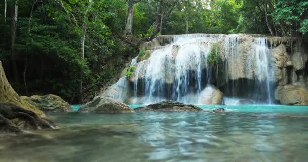 waterfall in  wild tropical forest