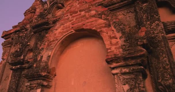 Templo budista en Bagan, Myanmar — Vídeos de Stock