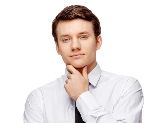 Handsome stylish businessman on white background — Stock Photo, Image