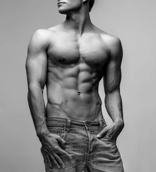 Handsome young mans torso — Stock Photo, Image