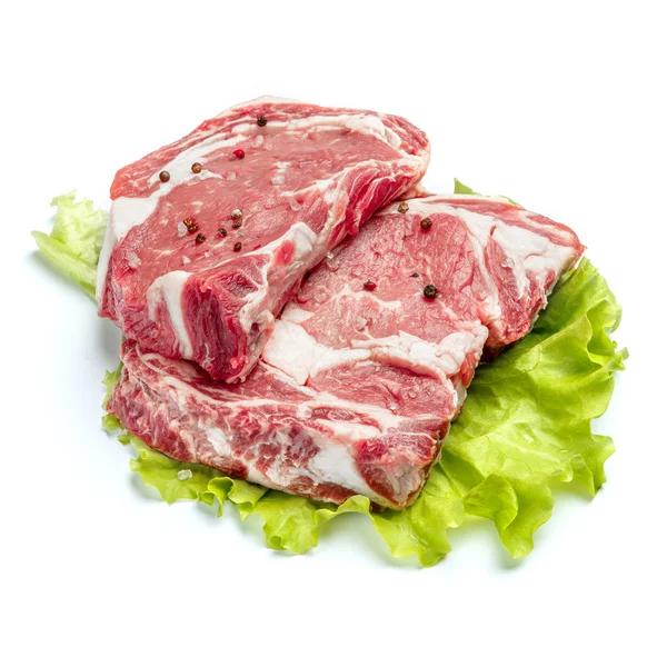 Ungekochtes Bio-Schienbein von Rindfleisch — Stockfoto