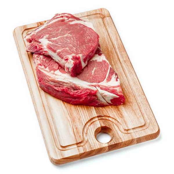 Неварений органічний гомілок з м'яса яловичини — стокове фото