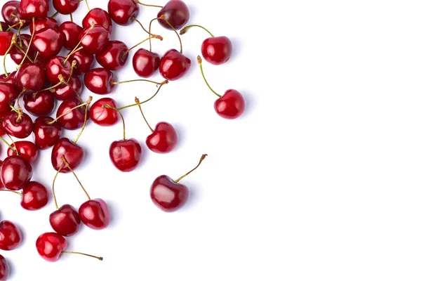 Söt körsbär frukt isolerad på vit bakgrund — Stockfoto