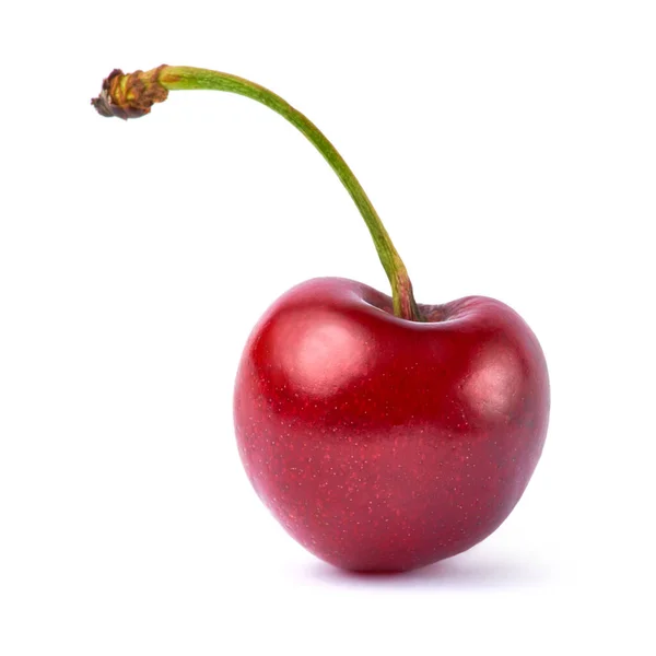 Söt körsbär frukt isolerad på vit bakgrund — Stockfoto