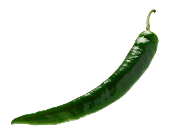 Chili oder Paprika isoliert auf weißem Hintergrund — Stockfoto