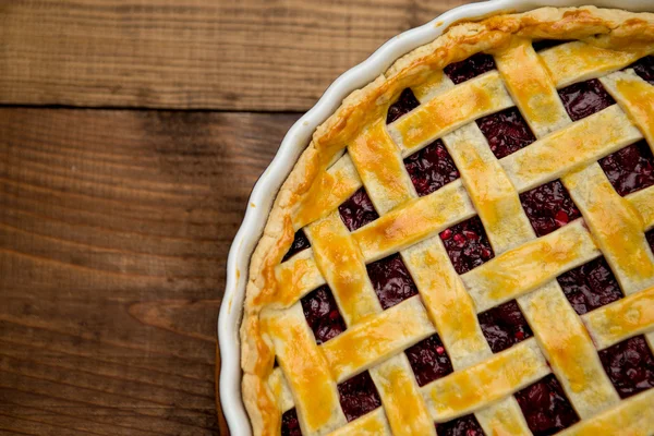 Tarte aux cerises maison — Photo