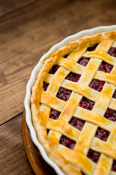 Tarte aux cerises maison — Photo