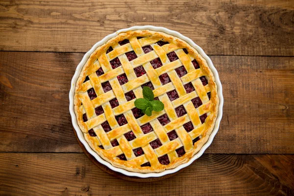 Tarta de cereza casera —  Fotos de Stock