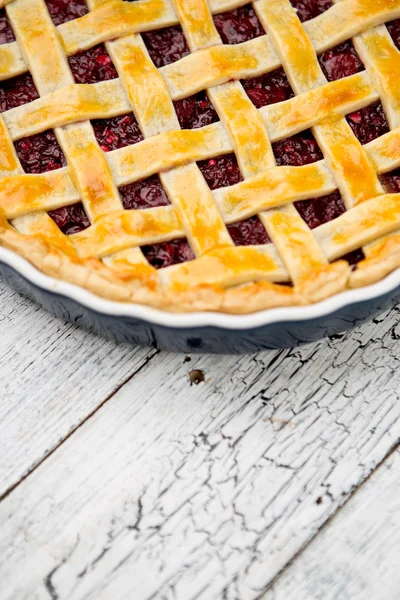 Tarte aux cerises maison — Photo