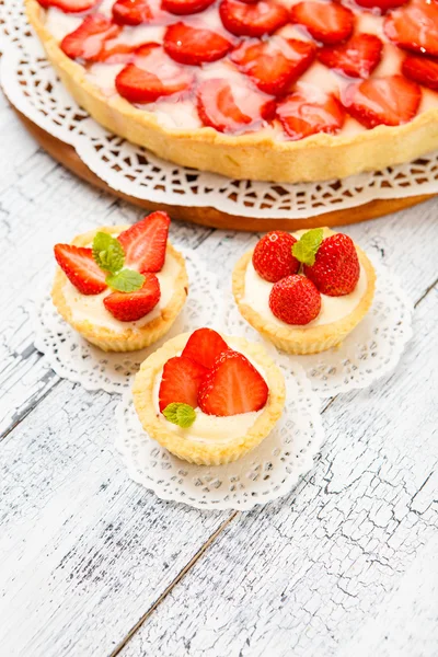 Tarta de fresa casera — Foto de Stock