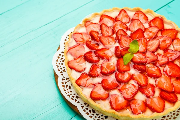 Tarta de fresa casera —  Fotos de Stock