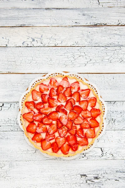 Homemade Strawberry cake — Stock Photo, Image