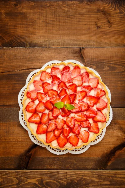 Homemade Strawberry cake — Stock Photo, Image