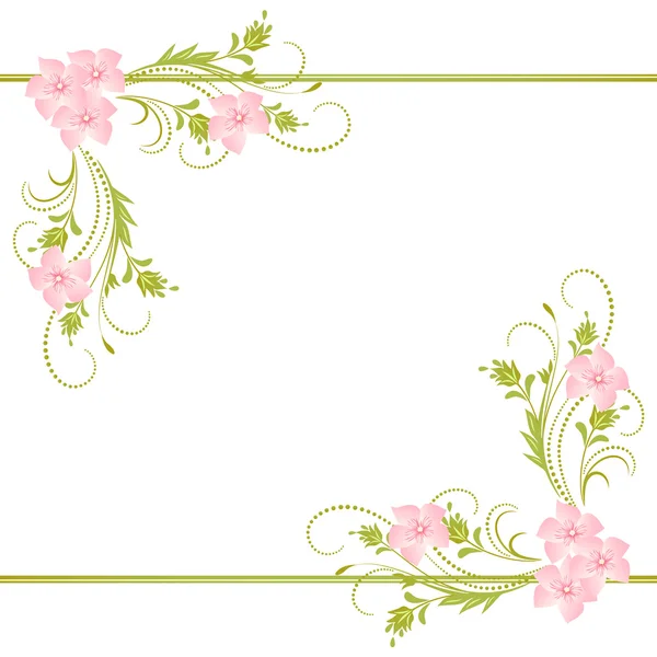 Ornamento floral decorativo —  Vetores de Stock