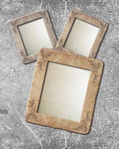 Grunge frame with vintage ornament — Stock Photo, Image