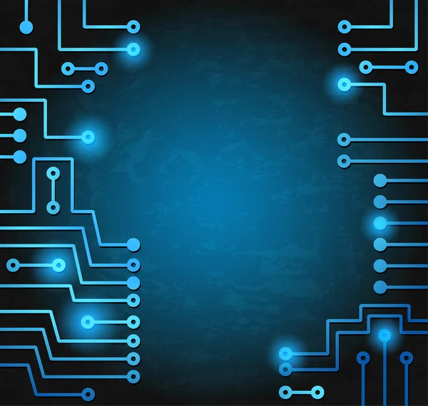 Circuito electrónico — Vetor de Stock