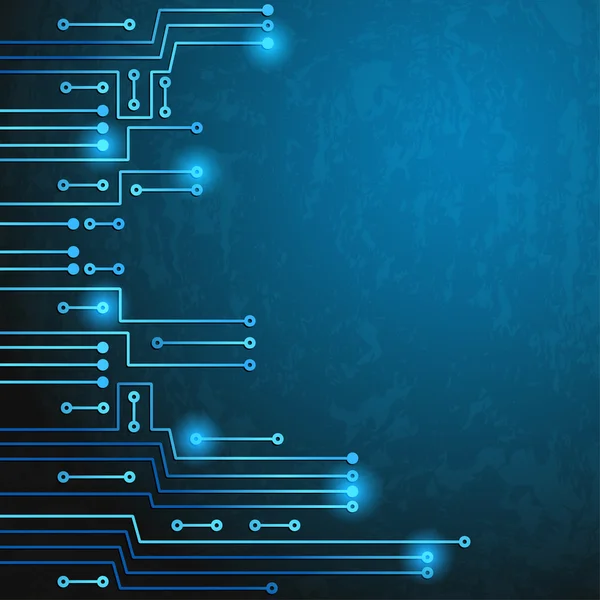 Circuito electrónico — Vetor de Stock