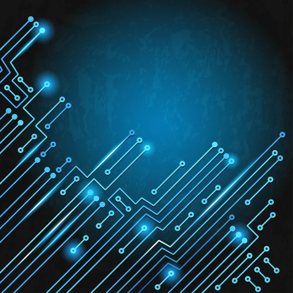 Circuito electrónico — Vector de stock