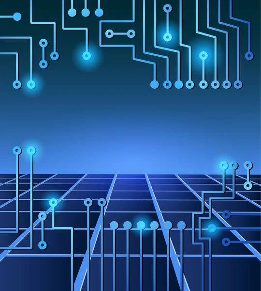 Elektronische Schaltung — Stockvektor