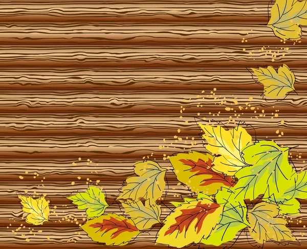 Hojas de otoño — Vector de stock