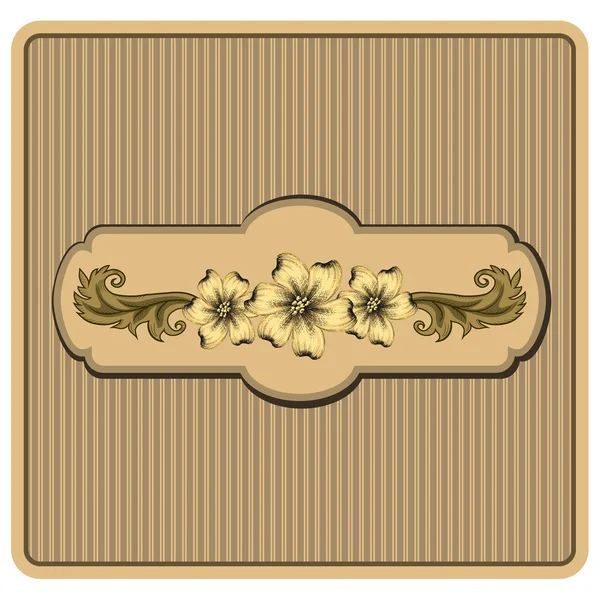 Vintage ornament frame — Stock Vector