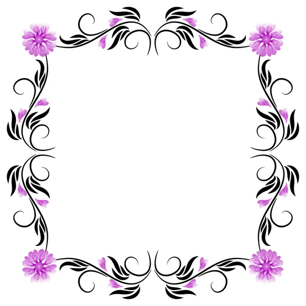 Frame with floral ornament — Stock Vector