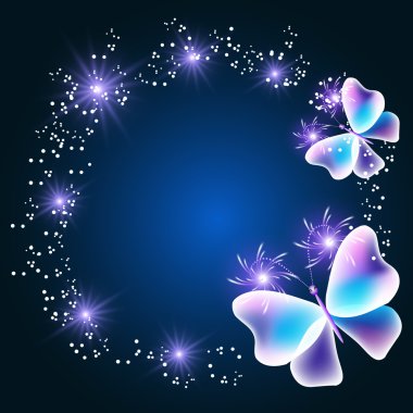 Fabulous transparent butterflies  