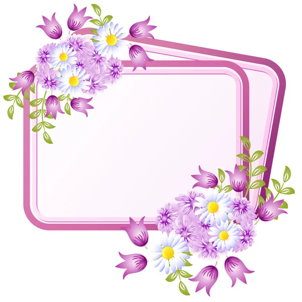 Frame with floral ornament — Stock Vector