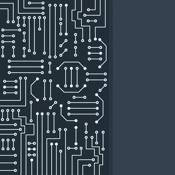 Dessin du circuit électronique moderne — Image vectorielle