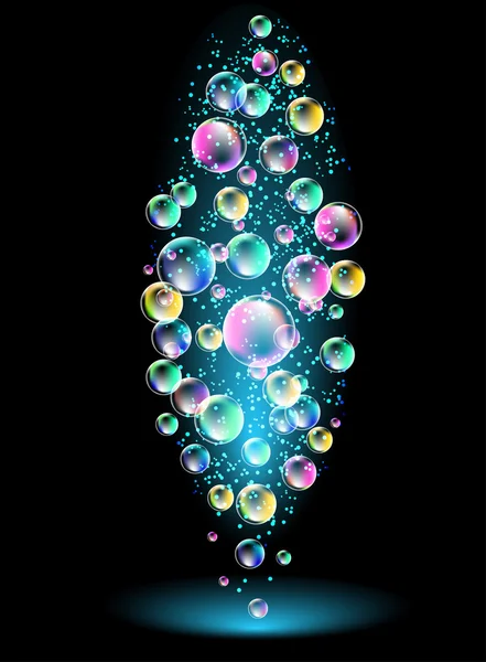 Versicoloured 泡沫 — 图库矢量图片