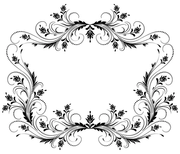 Cadru decorativ cu ornament — Vector de stoc