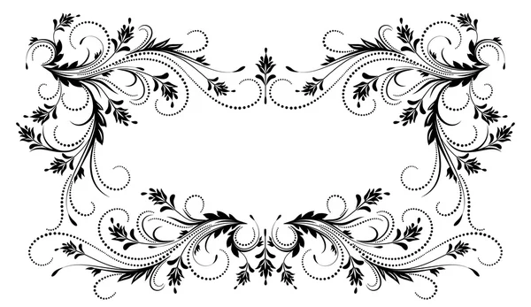 Adorno floral decorativo — Vector de stock