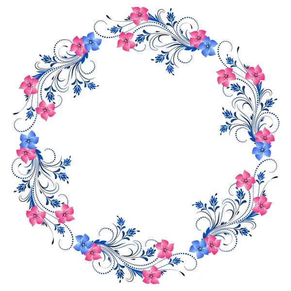 Decorative floral frame — Stock Vector