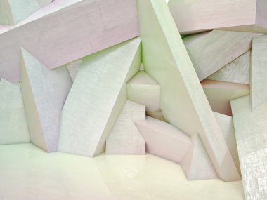 3D geometrik duvar