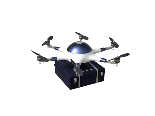 Drone leverans 3d — Stockfoto