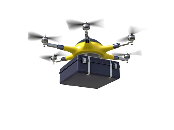 Drone leverans 3d — Stockfoto